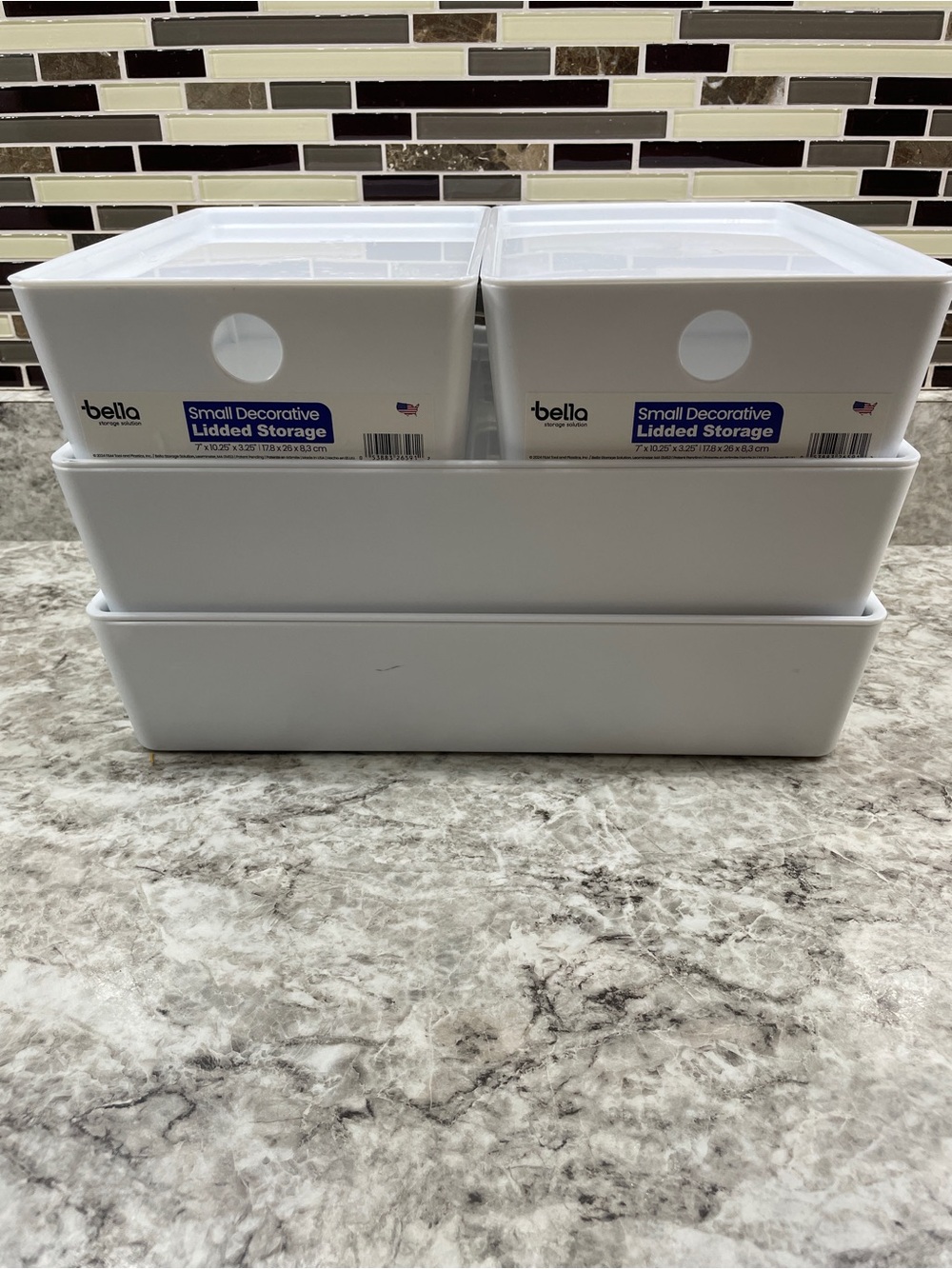 Bella Lidded Storage containers Set Of 4 - Picture 3 of 6